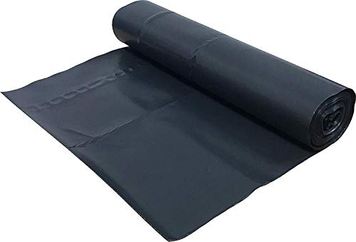 AURSTORE BASA Lot 200 Sacs Poubelle - 130L-Très Résistant 45µ, Anti-Fuites, Noir Opaque (200pcs-130L)
