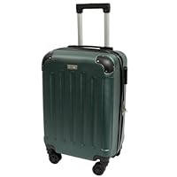 Mala De Viagem Pequena De Bordo Mão 10kg 360 Abs Padrão Anac Reforçada Clavos (VERDE)