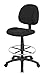 Boss Office Products B1615-BK Ergonomic Works Drafting Chair Without Arms in Black, Mid-Back