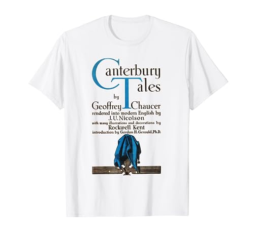 The Canterbury Tales Geoffrey Chaucer Vintage Book Cover T-Shirt
