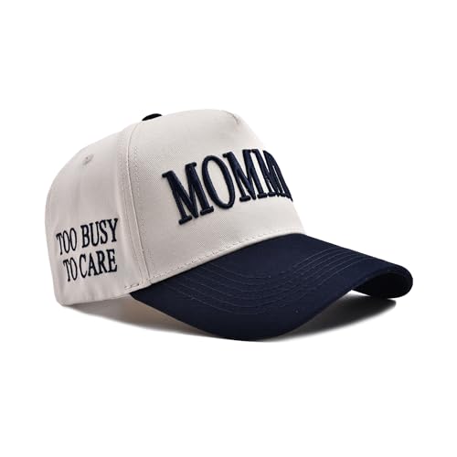 Image of Mommin Trucker Hat, Adjustable Embroidered Vintage Two-Tone Mama Baseball Cap