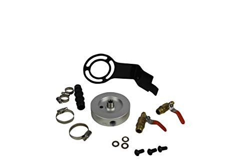 Diesel Coolant Filtration System Filter Kit Compatible With 2003-2007 Ford Powerstroke 6.0L - Prevent Leaks Heavy Duty Improved Single Piece Hose Design #TOP1