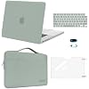 MOSISO Compatible with MacBook Pro 16 inch Case M5 M4 M3 M2 M1 2026-2021 A3429 A3428 A3403 A3186 A2991 A2780 A2485 Pro Max, Hard Case&Sleeve Bag&Keyboard Skin&Webcam Cover&Screen Film, Antique Green