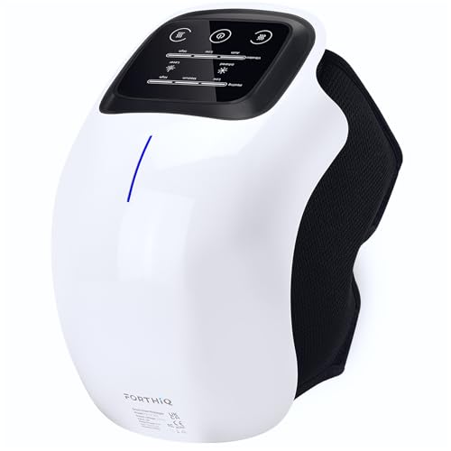 FORTHiQ Masseur de Genou Sans Fil, Soulage la Douleur Articulaire par Chaleur Infrarouge, Thérapie...