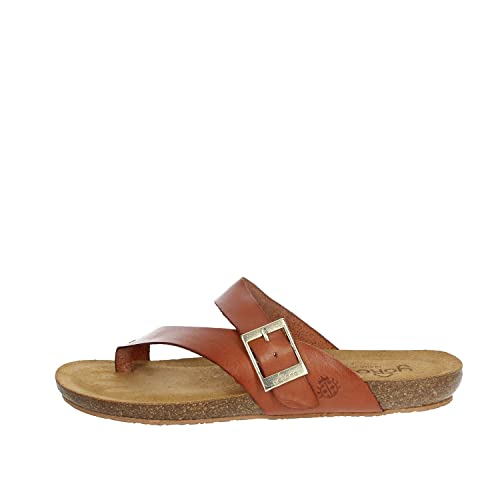 Yokono IBIZA-013 Sandalias Mujer Dedo en Cuero Color marrón Talla 39 Cover