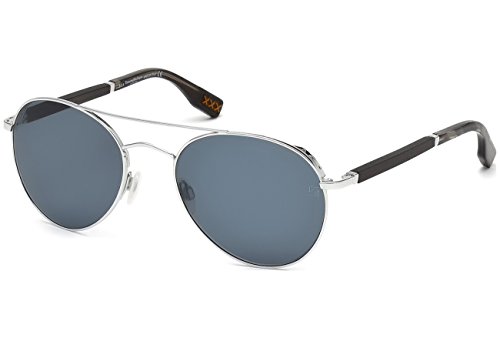 Sunglasses Zegna Couture ZC 2 ZC0002 18V shiny rhodium / blue