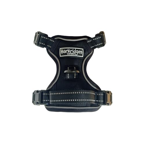 Barkridges® TruFit Comfort Dog Harness Adjustable Easy to Wear, Black, S - Deep Fit - Image 2