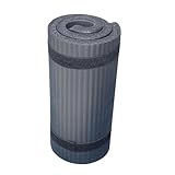 Yoga Matte 60 x 25 x 1,5 cm dicke, rutschfeste Yoga-Matte, Sport-Pad, Fitnessstudio, weiche Pilates-Matten, faltbare Pads for Bodybuilding-Trainingsübungen(Black)