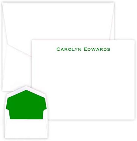 Rockefeller Flat Cards - Papelería de tinta elevada