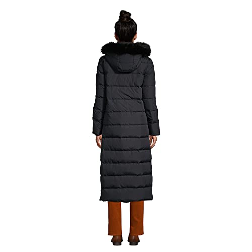 Lands' End Womens Maxi Down Coat Black Regular X-Large #TOP1