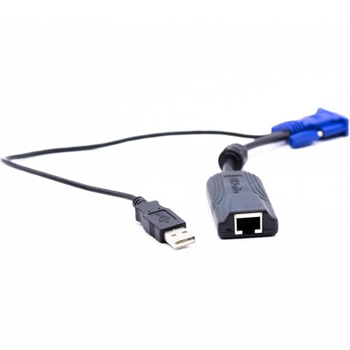 SIMPLETEK - Módulo de interfaz KVM para servidor (teclado, vídeo, ratón) | DCIM-USBG2 - USB, VGA, Ethernet | Negro, Azul (Reacondicionado)