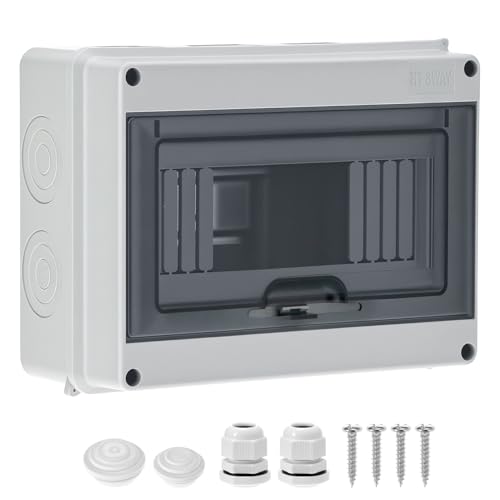 Boîte de protection coffret distribution étanche IP65 8 voies plastique ABS tableau électrique