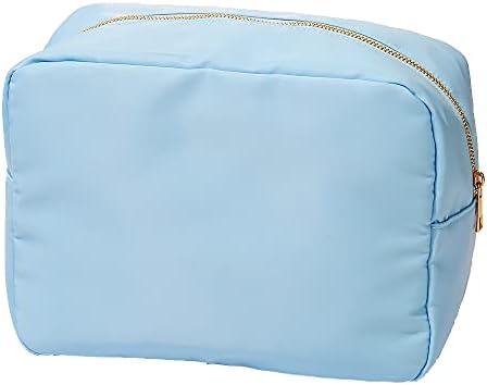 Kaymey Extral Large Cosmetic Bag Makeup Pouch Bag Case Nylon Travel Set (Blue,XL)