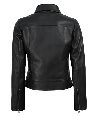Image of Decrum Vintage Style Real Lambskin Casual Leather Jackets for Women