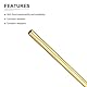 DTGN 3.5mm x 0.2mm x 300mm (ADxWand TxL) Messing Rohr - 3Pack - Gut für Maschinen Ausrüstung Basteln Dekorative Rahmen - Rund Metall Rohre