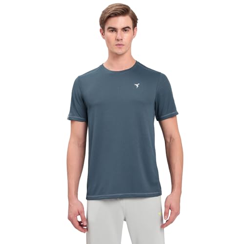 Image of TECHNOSPORT Men's Polyester Regular Fit T-Shirt