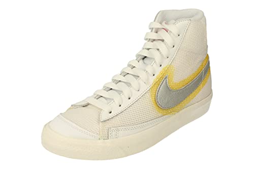  NIKE Blazer Mid 77 Vintage Sneaker Donna, Bianco Argento Metallico 100, 38 EU