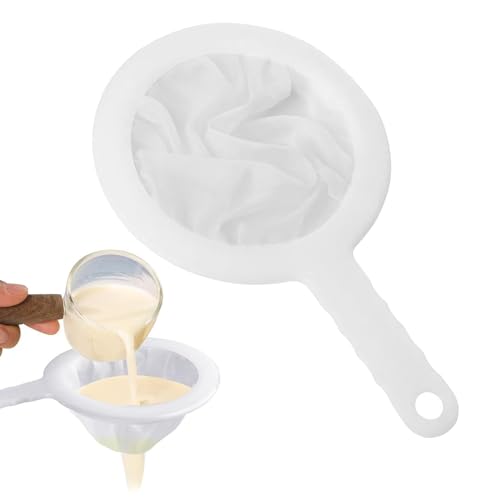 Uskerb Premium Fine Mesh Strainer, 200-Mesh Nylon Sieve for Precision Straining, 12.5cm - Multi-Use