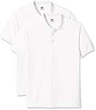 Fruit of the Loom Herren Premium Polo T-Shirt, Weiß (White), 52 (Herstellergröße: XL)