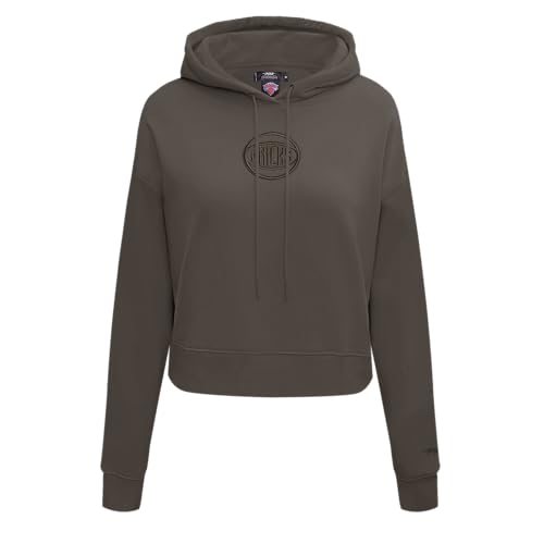 Sudadera premium Pro Standard NBA en vellón gris oscuro para mujer L