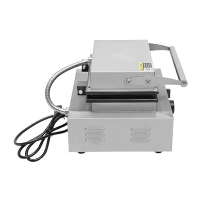 Qussse 1500W Edelstahl Waffeleisen, Stiel Waffeleisen Corn Dogs Waffeleisen Waffelautomat für Restaurants Cafés Snackbars und Küchen – Bild 4