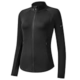 HOTSUIT Women’s Running Jacket Thermal Water Resistant Full Zip Cycling Jacket for Winter Reflective