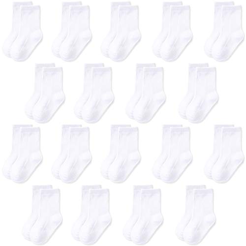 Jamegio 18 Pairs Toddler Boys Girls Short Socks Breathable Cotton Kids Socks