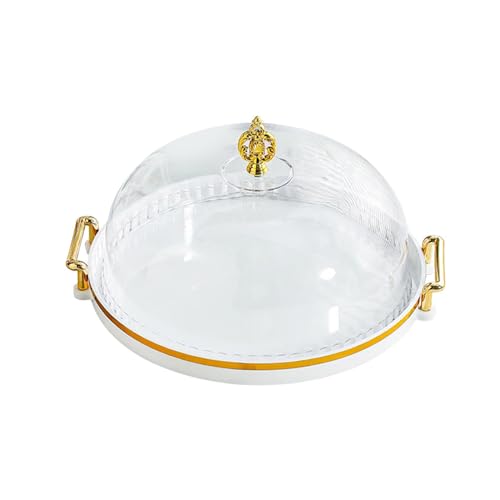 FLCPJGV Plateau de Présentation de Gâteaux, Assiette à Dessert, Support de Nourriture, Pièce Maîtresse de Table, Plat à Biscuits, Support de Pâtisserie pour A, Blanc