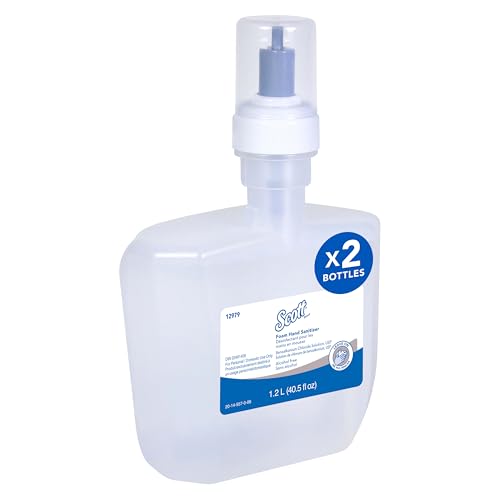 Image of Scott Professional Foam Hand Sanitizer, Bulk, 2 Refills, 1.2 L (12979)