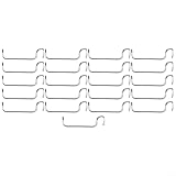 Eawfgtuw 20 Stück wiederverwendbare Obstbaumzweige aus Edelstahl für Garten, Hof und Obstgarten – Drahtstreuer für horizontales Wachstum (06T)