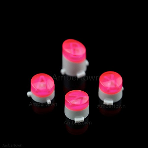 Image of Bullet Buttons ABXY Mod Kit Levers Joystick For Xbox One S Slim Elite Controll Replacement (Clear Pink)