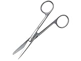 Instrumento no estéril. MBL Tijeras de disección de punta roma/puntiaguda rectas para uso médico, enfermería, laboratorio u hogar (105 mm.)