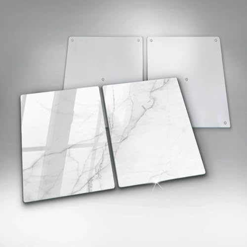 Accessoires de cuisine plaque induction Wallfluent planche à découper en verre marbre