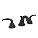 Newport Brass 880 Anise Double Handle Widespread Bathroom Faucet with Metal Leve, Flat Black
