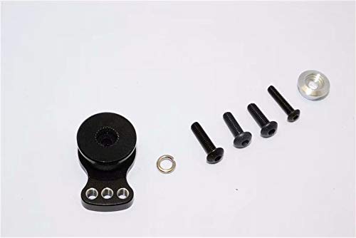 Aluminum Servo Saver 15MM for Stock Plastic 25T Output Gear Ajustable Hi-Torque Servo Arm Black