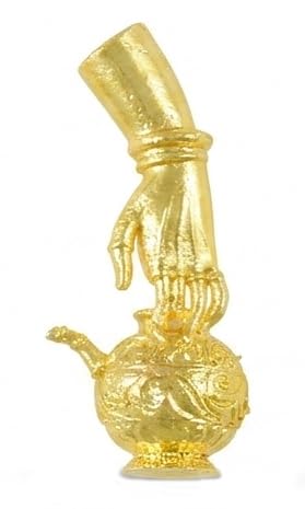 Image of Deity God Jewellery Gold Plain lord vishnu mohini amrita(amrutham) carrying pot with hand (7944-7944A)