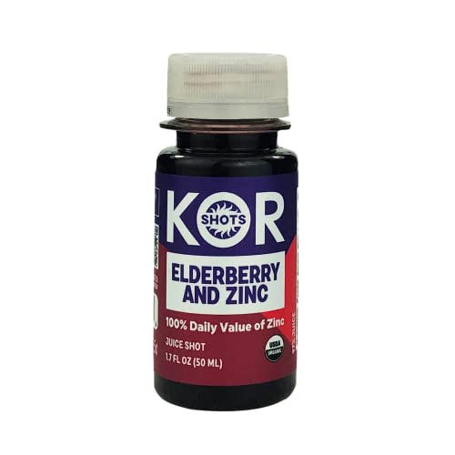 KOR SHOTS Organic Elderberry Defense Shot, 1.7 FZ