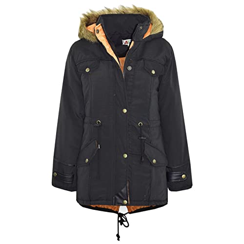 A2Z 4 Kids® Bambini Cappotto Progettista Nero