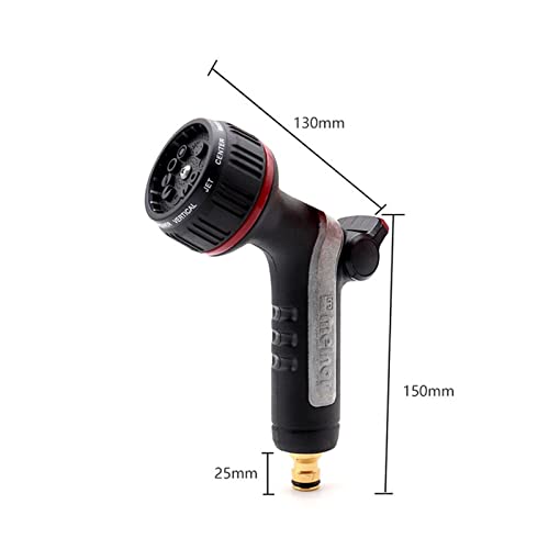 Pistola ad acqua a pressione può regolare dieci tipi di pulizia a spruzzo d'acqua e lavaggio auto Forniture per irrigazione multifunzionale da giardino Pistola ad acqua ad alta pressione (Color : A1)