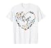 Best Pippa Ever Heart Flower Blessed Grandma Mother's Day T-Shirt