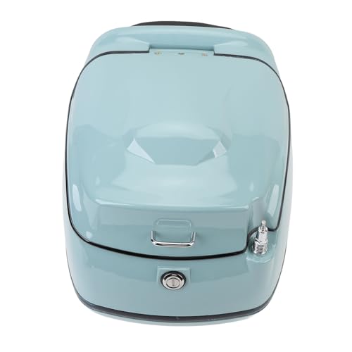Coffre de moto rétro 38l vert top case universel scooter - 3