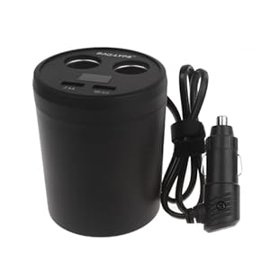 Yugshnkfc Becherförmiger Auto-Adapter mit QC3.0