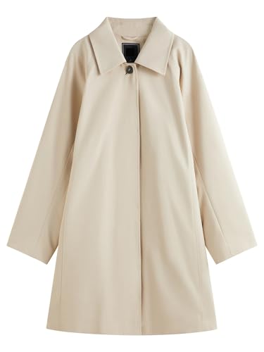 Veste à revers simple boutonnage pour le vent de mi-saison