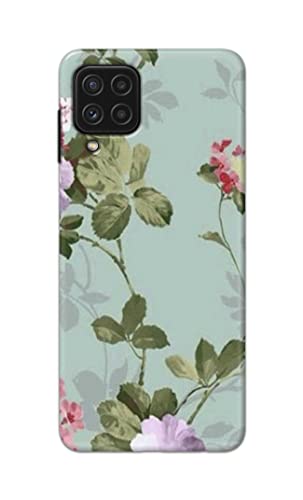 Image of Printed Hard Back Cover Case for Samsung Galaxy A22 4G Back Cover (Floral Painting) -1302