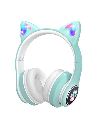 Vuykoo Auriculares Bluetooth Para Niños Con Micrófono Luces Led, Cascos Inalámbricos, Sonido Estéreo, Auriculares Inalámbricos Para Movil, Tablet,Laptops, Para Regalo De Cumpleaños Crisma Verde Vuykoo Auriculares Bluetooth Para Niños Con Micrófono Luces Led, Cascos Inalámbricos, Sonido Estéreo, Auriculares Inalámbricos Para Movil, Tablet,Laptops, Para Regalo De Cumpleaños Crisma Verde