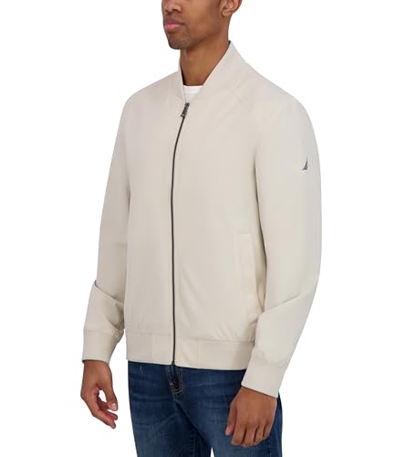 Image of Nautica Men's Lightweight Bomber Jacket - Wind & Water-Resistant, Regular, Big & Tall Sizes