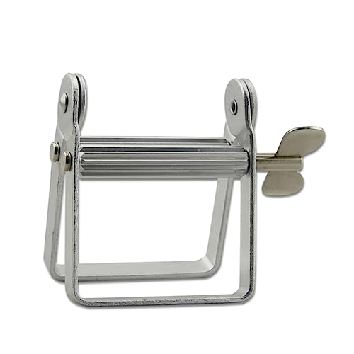 HAWILLOSCH Exprimidor De Tubos De Aluminio Plateado, Herramienta Multifunción Para Peluquería y Baño, Dispensador Exprimidor De Pasta De Dientes y Cremas, Ahorro 30%, Uso Doméstico y Profesional