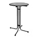 Produktbild Beautissu Stehtisch klappbar Ø 70 cm Bellini Outdoor Bistrotisch rund Anthrazit Grau  Hitzebeständiger Klapptisch in Gastronomiequalität  Wetterbeständig und nivellierbar