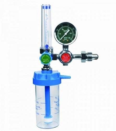 TREND-ASPIRE Nursing Homes, And Home Care Patients Glass Oxygen Flow Meter with Regulator and Polycarbonate Humidifier Bottle for Adults - Precise Oxygen Flow TREND-ASPIRE Nursing Homes, And Home Care Patients Glass Oxygen Flow Meter with Regulator and Polycarbonate Humidifier Bottle for Adults - Precise Oxygen Flow