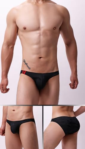 Men's Spandex Low Rise Printed Bikini Slim Fit Briefs Underwear2
